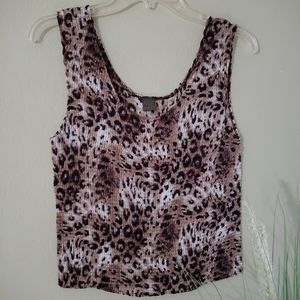 Animal Print sleeveless top